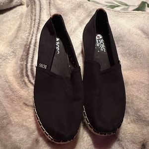 Black Bobs. Slip on. Size 7
